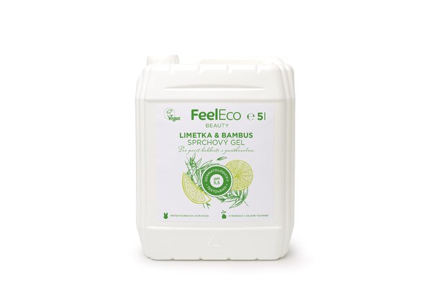 feel eco Sprchový gél - Limetka a Bambus 5 L
