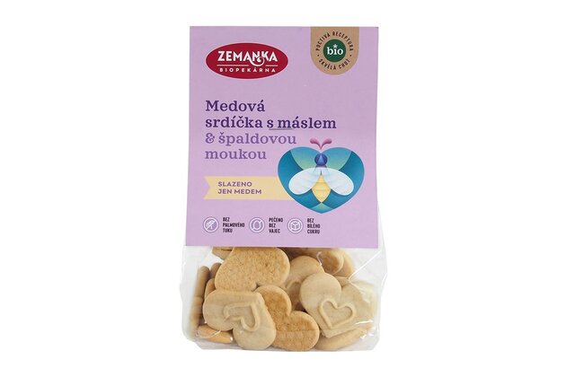 Z12889_Medové_srdiečka_s_maslom_a_špaldovou_múkou_Zemanka_100g.jpg Z12889_Medové_srdiečka_s_maslom_a_špaldovou_múkou_Zemanka_100g.jpg