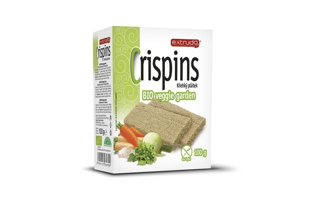 CRISPINS Chlebík Veggie garden bio 2x50g