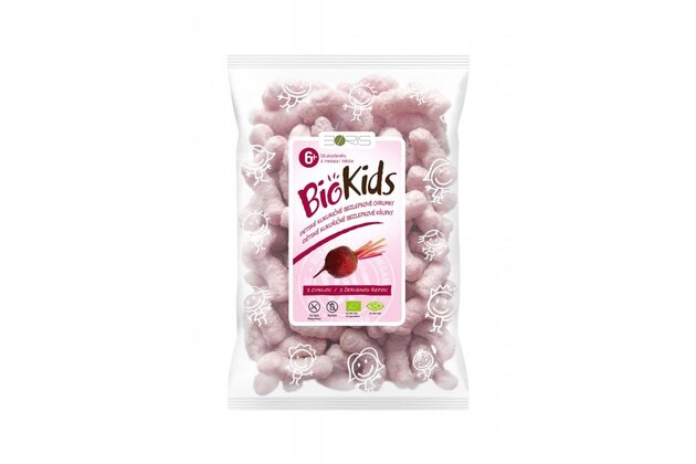 Bio Kids - detské kukuričné chrumky s cviklou bio 55g 