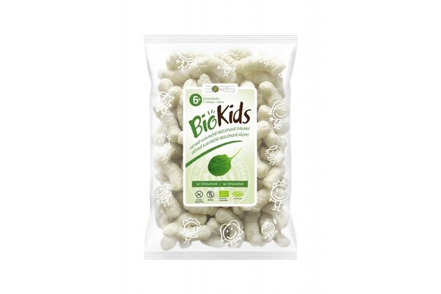 Bio Kids - detské kukuričné chrumky so špenátom bio 55g