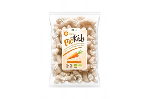 Bio Kids - detské kukuričné chrumky s mrkvou bio 55g