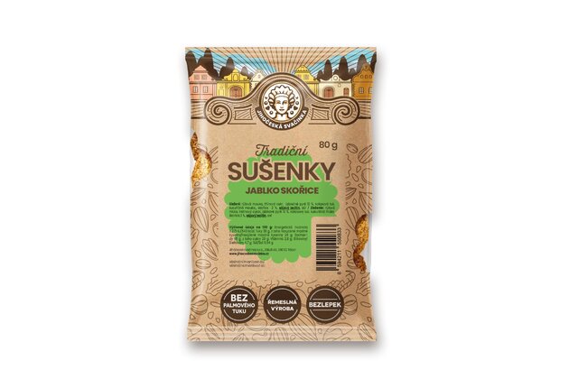 Bezlepkové sušienky jablkovo-škoricové 80g
