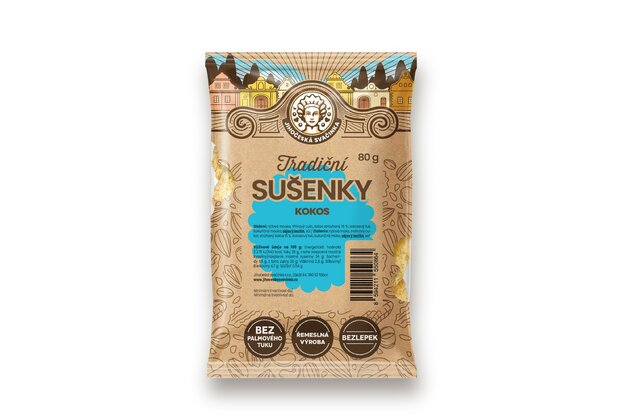 Bezlepkové sušienky kokos 80g