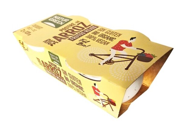 Ryžový dezert s ovocím bio NaturGreen 2 x 125g
