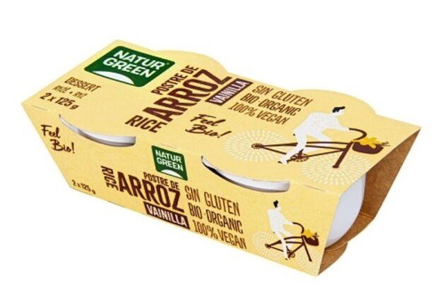 Ryžový dezert vanilkový bio NaturGreen 2 x 125 g