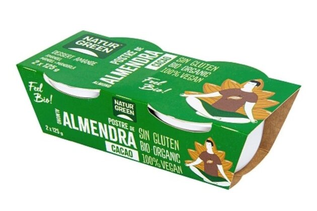 Mandľový dezert kakaový bio NaturGreen 2 x 125 g