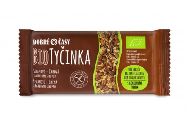 Tyčinka DČ Sezamovo-Ľanová bio 40g - prirodzene bezlepkové