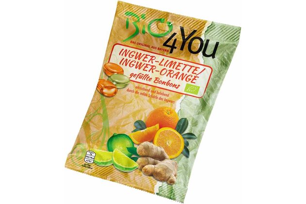 Cukríky závor - limeta a zázvor - pomaranč bio 75g