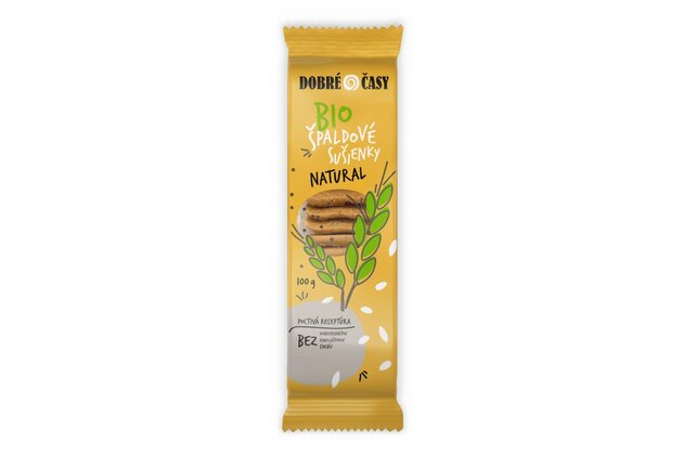 Špaldové sušienky Dobré časy Natural bio 100g