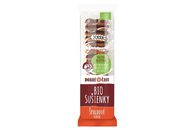 Špaldové sušienky Dobré časy Karob bio 100g