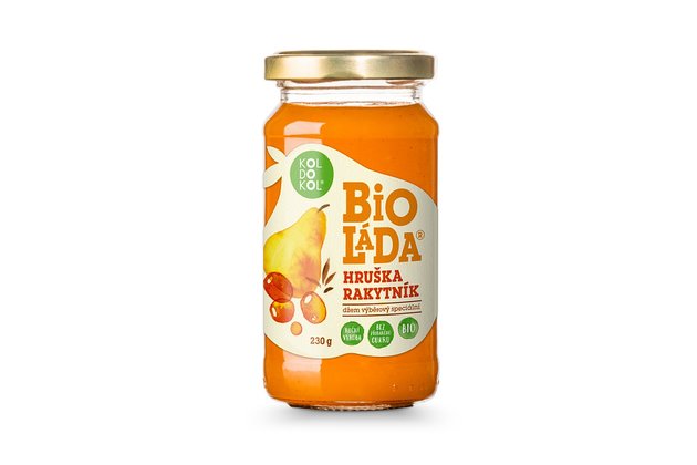 Bioláda rakytník a hruška bio 230g