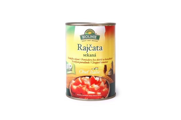 BIOLINIE Rajčiny krájané 400g