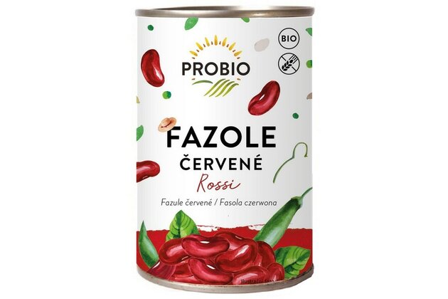 Fazuľa červená Rossi sterilizovaná Probio 400g