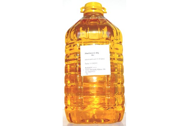 Slnečnicový olej na vyprážanie a fritovanie Bio 5 L