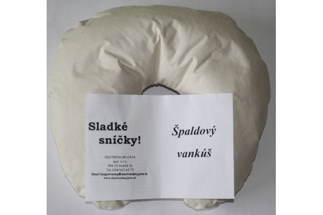 Špaldový vankúš v tvare "U"