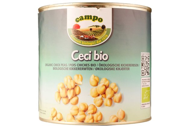 Cícer sterilizovaný bio 2,5kg