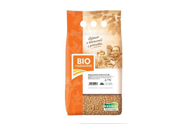 Hrach lúpaný polený žltý Bio 3 kg
